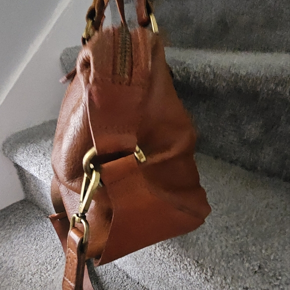 Madewell Brown Leather Satchel - Picture 6 of 12